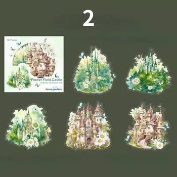 Mr. Paper винтажные цветочные наклейки 10 шт