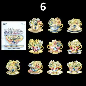 Mr. Paper винтажные цветочные наклейки 20 шт