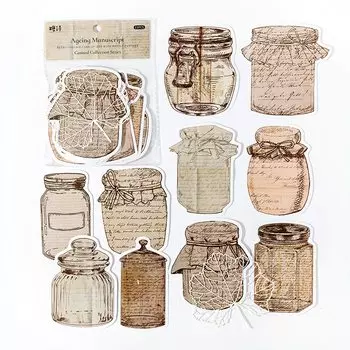 Mr.Paper винтажные наклейки для бутылок 6 стилей