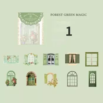 Mr. Paper винтажные наклейки для окон 10 шт