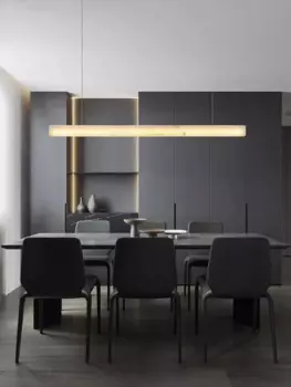 Мраморная серия, хромированные золотые подвесные лампы с регулируемой яркостью, люстра, освещение, люстра для гостиной в столовой