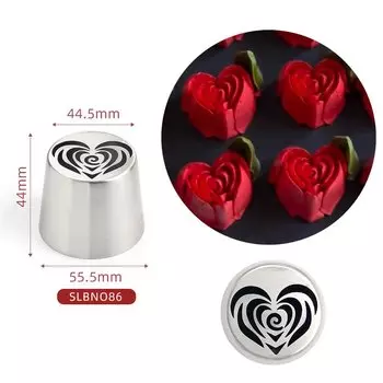 MRF насадка для глазури нержавеющая сталь XL сердце