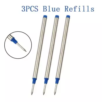 МROOFUL Резьбовые металлические стержни для ручек 3 шт., 0,7 мм, синий/черный/красный