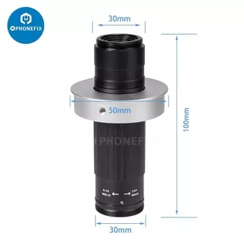 Мшиви объектив для микроскопа 300X 200X 180X 130X 0,7X-4,5X