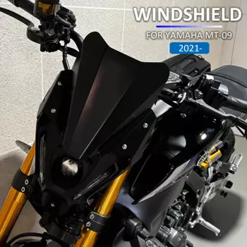MT09 2021 2022 Windshield Windscreen Aluminum Kit Deflector Fairing Cover For YAMAHA MT-09 FZ09 mt09 New Motorcycle Accessories