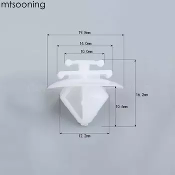 Mtsooning 50 шт. автомобильный зажим для крепления двери клипсы для Peugeot 106 206 207 1007 306 806 Citroen C2 C3 плуриэль Пикассо Berlingo