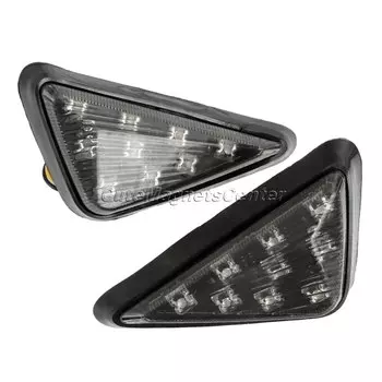 Mtsooning лампа для поворотного сигнала для мотоцикла, дымовой треугольник, заподлицо, светодиодный водонепроницаемый, простая установка, поворотники, поворотник