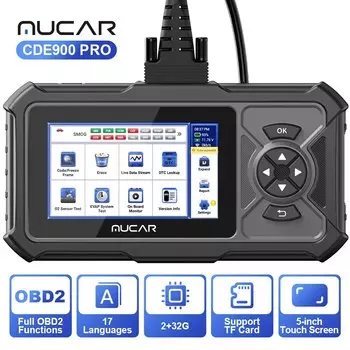 MUCAR CDE900/CDE900 PRO OBD2 Автоматический диагностический инструмент Автомобильный сканер Инструменты полной системы 28, сброс считыватель кодов Инструмент сканирования 2 + 32G Обновление WIFI