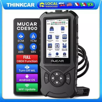 MUCAR CDE900 Obd2 Сканер Автомобильные диагностические инструменты Obd 2-версия Диагностика Бесплатное обновление Автомобильный считыватель кодов Сканер Инструменты