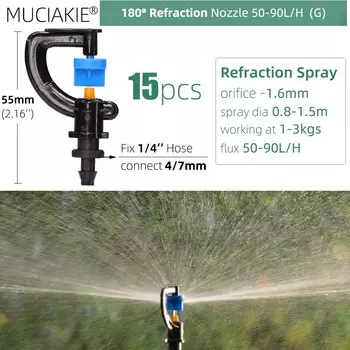 MUCIAKIE Садовые разбрызгиватели 24 видов