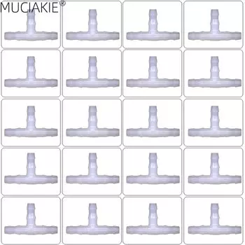 MUCIAKIE соединитель для шланга 1/4", пластик, 50 шт.