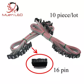 MUEN LED 16pin Плоские ленточные кабели для светодиодного дисплея 20-100см