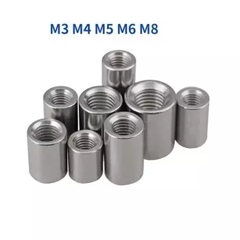 Муфтовые гайки из нержавеющей стали M3 M4 M5 M6 M8