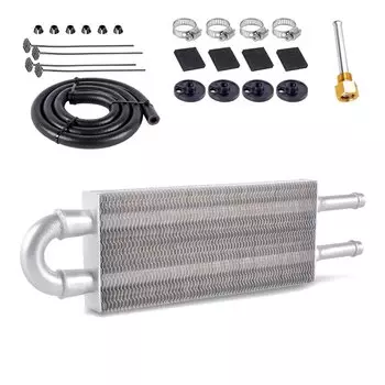 MUGE-Новый 2-рядный комплект масляного радиатора, радиатор, автомобильная трансмиссионная пластина, алюминиевый и ребристый масляный радиатор, автоматический ручной преобразователь радиатора OSA020