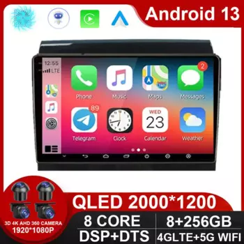 Мультимедийная Автомагнитола для Fiat Ducato 2007 - 2015 Citroen Jumper Peugeot Boxer 2011-2015, автомагнитола Android 13, стерео Автомагнитола для Carplay