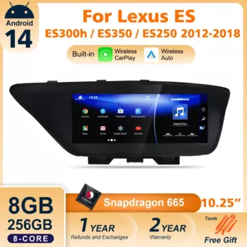 Мультимедийная магнитола для Lexus ES ES250 ES350 ES300h 2012-2018, Android 14