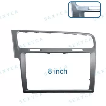 Мультимедийная рамка для автомобильного радиоприемника, декоративная для VW Golf 7 MK7 8 дюймов, 9 дюймов, рамка с сенсорным экраном, GPS NAV, CD-планшеты, фортепиано, черный/серый/серебристый