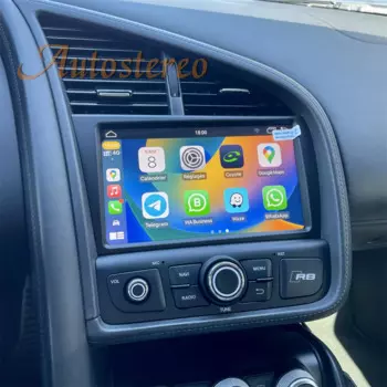 Мультимедийный плеер для Audi R8 Spyder, автомобильная стерео-система с GPS Навигатором и радио, с IPS экраном