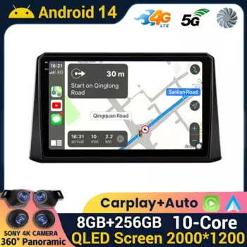 Мультимедийный плеер на Android 14 для Toyota Corolla 12 Cross 2019-2022 Carplay, автомагнитола на Android, стерео, 4G, Wi-Fi, GPS, DSP, 2Din