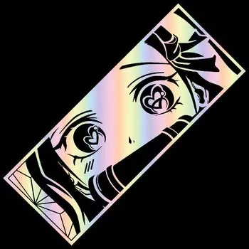 Мультяшная наклейка на автомобиль, украшение для окна, аниме, милая девушка, наклейки для ноутбука, компьютера, автозапчасти, виниловые наклейки Cutti