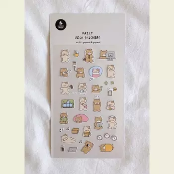 Мультяшные бумажные наклейки Suatelier Cat Life