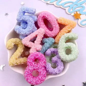 Мультяшные цифры из смолы Diy Super Paradise