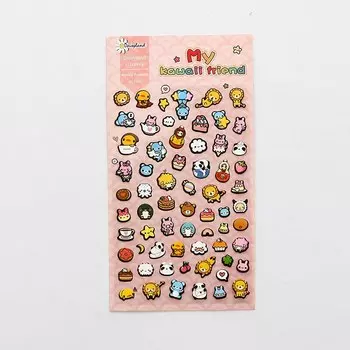 Прекрасный 1 лист ПВХ наклейки для Дневник Блокнот ручной работы записные книжки украшения стикер для канцелярских товаров упаковка с героями из мультфильмов этикетка для школьных принадлежностей