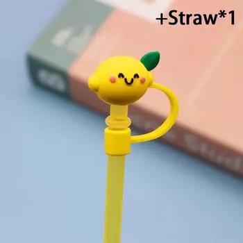 Мультяшные силиконовые наконечники для трубочек RPXBGUCKARHG 6-8 мм