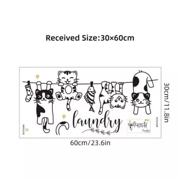 Мультяшный кот наклейка для стены BRUP