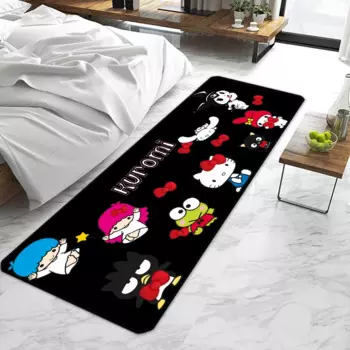 Мультяшный коврик для входной двери Kuromis, нескользящий моющийся кухонный ковер для гостиной, коврики для прихожей, дверные коврики, ванная комната