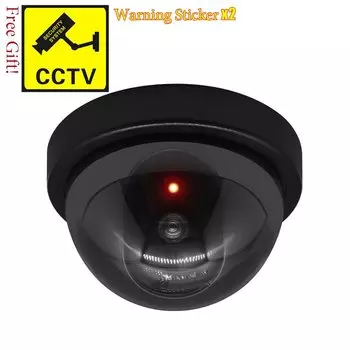 Муляж камеры видеонаблюдения ELESECUR Black/White Fake Dome Camera