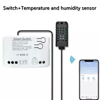 Умный переключатель температуры и влажности mumubiz, Wi-Fi