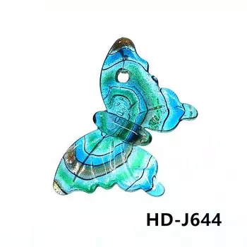 Мурано стеклянная бабочка подвеска JSSMTLP