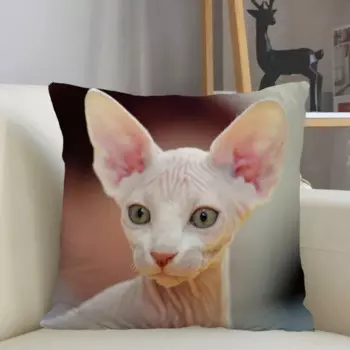 Musife наволочка с изображением сфинкса и кота