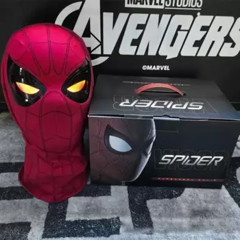 Мужчина-паук: далеко от дома 1:1 электронная маска кольцо с дистанционным управлением Косплей головные уборы для вечеринки взрослые детские подарочные игрушки