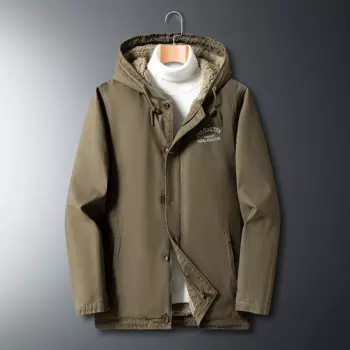 Мужская 2022 новая зимняя ветрозащитная теплая Толстая флисовая куртка черное модное повседневное пальто Мужская Осенняя Брендовая верхняя одежда Классическая куртка