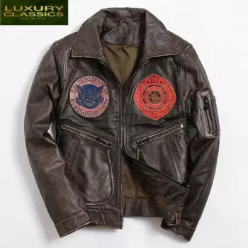 Мужская байкерская куртка из натуральной коровьей кожи, мотоциклетная куртка-бомбер, одежда для осени и весны, 2021, 5508