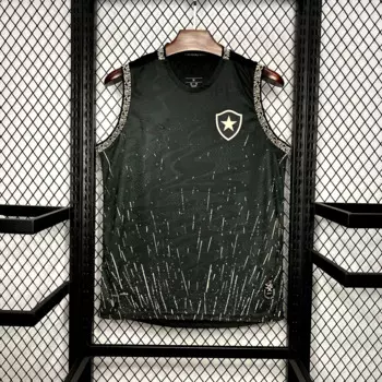 Мужская черная майка Botafogo Away 2024/25, быстросохнущая одежда, тренировочная футбольная рубашка, S-4XL