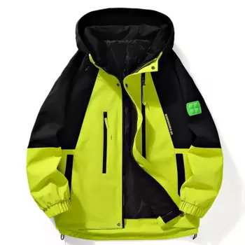 Мужская дышащая куртка с капюшоном, размеры до 4XL