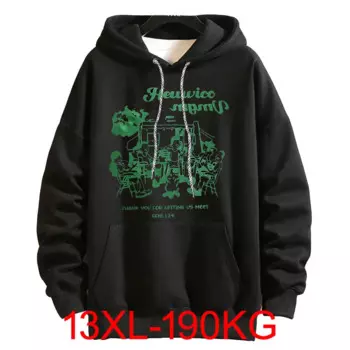 Мужская Флисовая Толстовка с капюшоном, размеры до 14XL