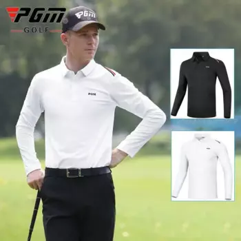 Мужская футболка-поло с длинным рукавом, в стиле кэжуал