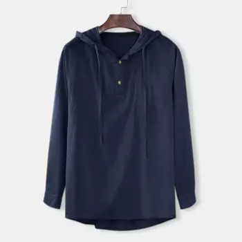 Мужская футболка с длинным рукавом и капюшоном, Повседневная модная Однотонная футболка с длинным рукавом, лето 2022