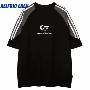 Мужская футболка с вышивкой, в стиле ретро