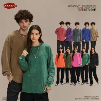 Мужская хлопковая футболка с длинным рукавом, в стиле ретро