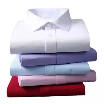 Мужская хлопковая рубашка с длинным рукавом и принтом