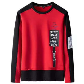 Мужская хлопковая толстовка EL BARCO, черно-белая толстовка в стиле хип-хоп с забавным принтом, мягкая желтая и красная куртка с круглым вырезом на осень