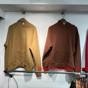 Мужская и женская уличная толстовка Kanye West Real Photo, классический однотонный простой пуловер SEASON6, толстовки с капюшоном