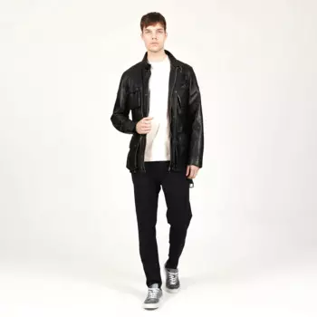 Мужская кожаная куртка из овечьей шкуры, тренчкот из натуральной замши коричневого цвета, теплая трендовая куртка из овечьей шкуры для осени и зимы