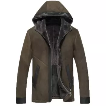 Мужская куртка-бомбер из натуральной овчины Denny & Dora