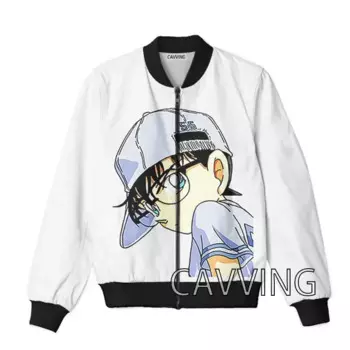 Мужская куртка-бомбер на молнии с 3D-принтом